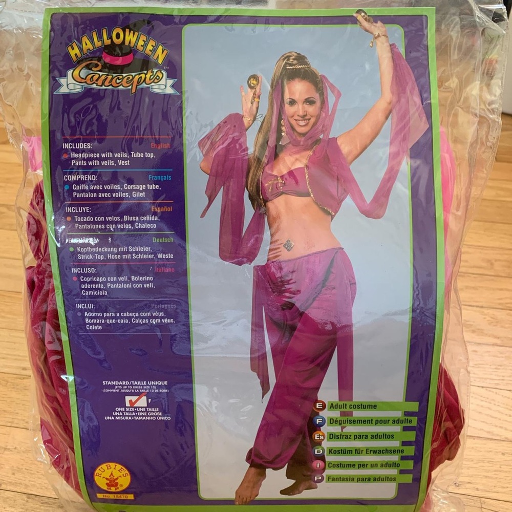 Pink Arabian princess costume